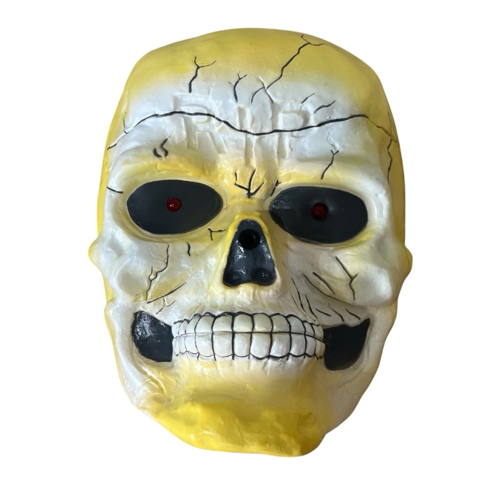 Skull Hanging Wall Plaque Easter Unlimited Fun‎ Word Halloween Prop Motion Rare